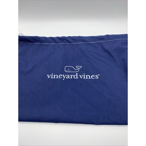 Vineyard Vines Blue Reusable Dust Bag Travel Packable Drawstring Tote 14”x10” - Picture 2 of 4